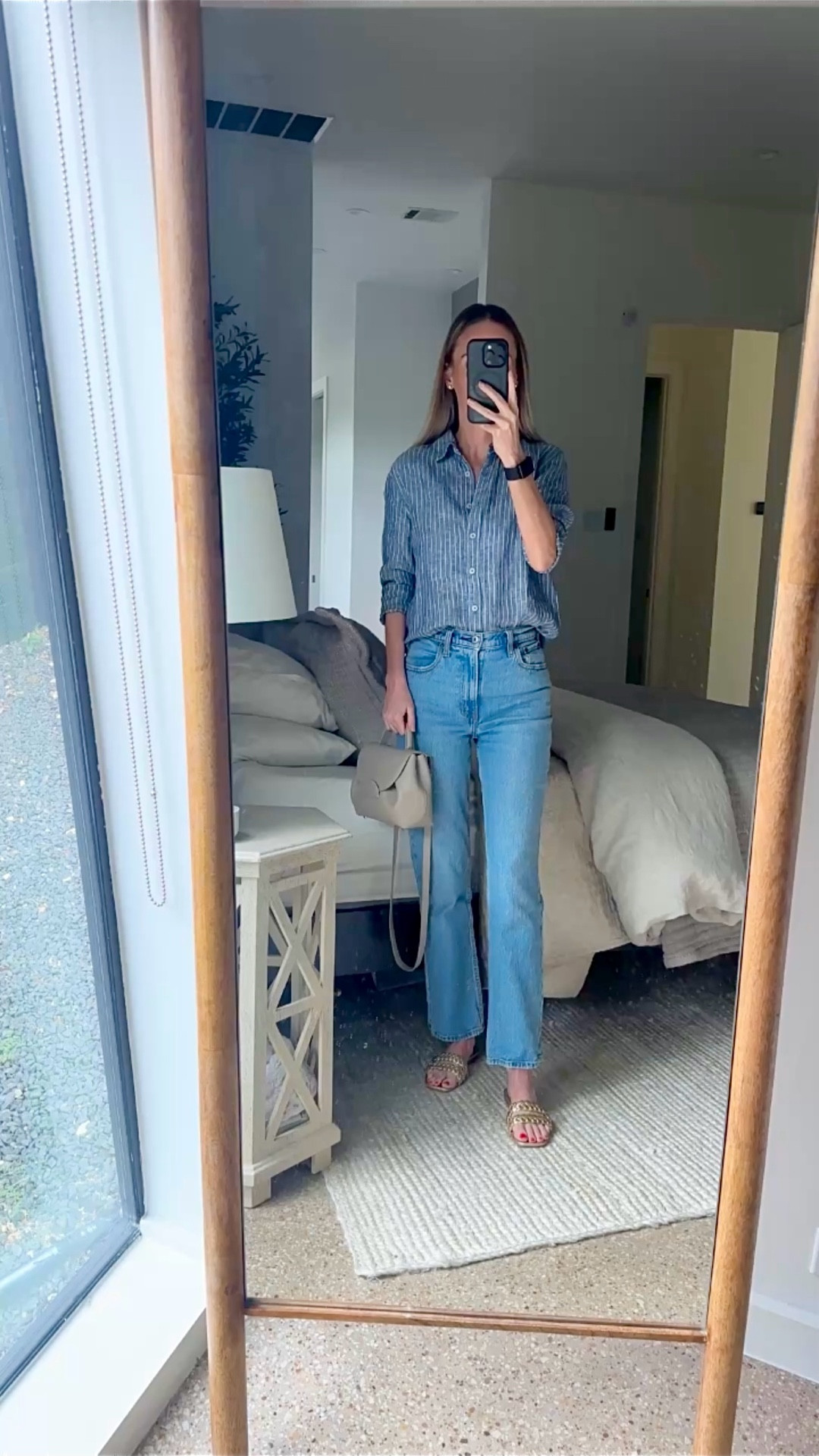 The perfect 100% linen shirt! It’s a classic wardrobe essential that gives a laidback lux vibe. It fits like a dream and comes in a ton of color options. Shirt Size: xs Shirt Color: chambray stripe Jeans Size: 24 short Jeans Color: medium

Quince, spring fashion, summer fashion, beach vacation outfits, vacation outfits 2026, beach cover ups, swimsuit coverups, linen shirts, ootd, button up shirts, jeans, sandals, handbag, purse, Abercrombie, under $50

#LTKSeasonal #LTKSwim #LTKootd