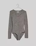 V-Neck Full-Coverage Bodysuit | Madewell