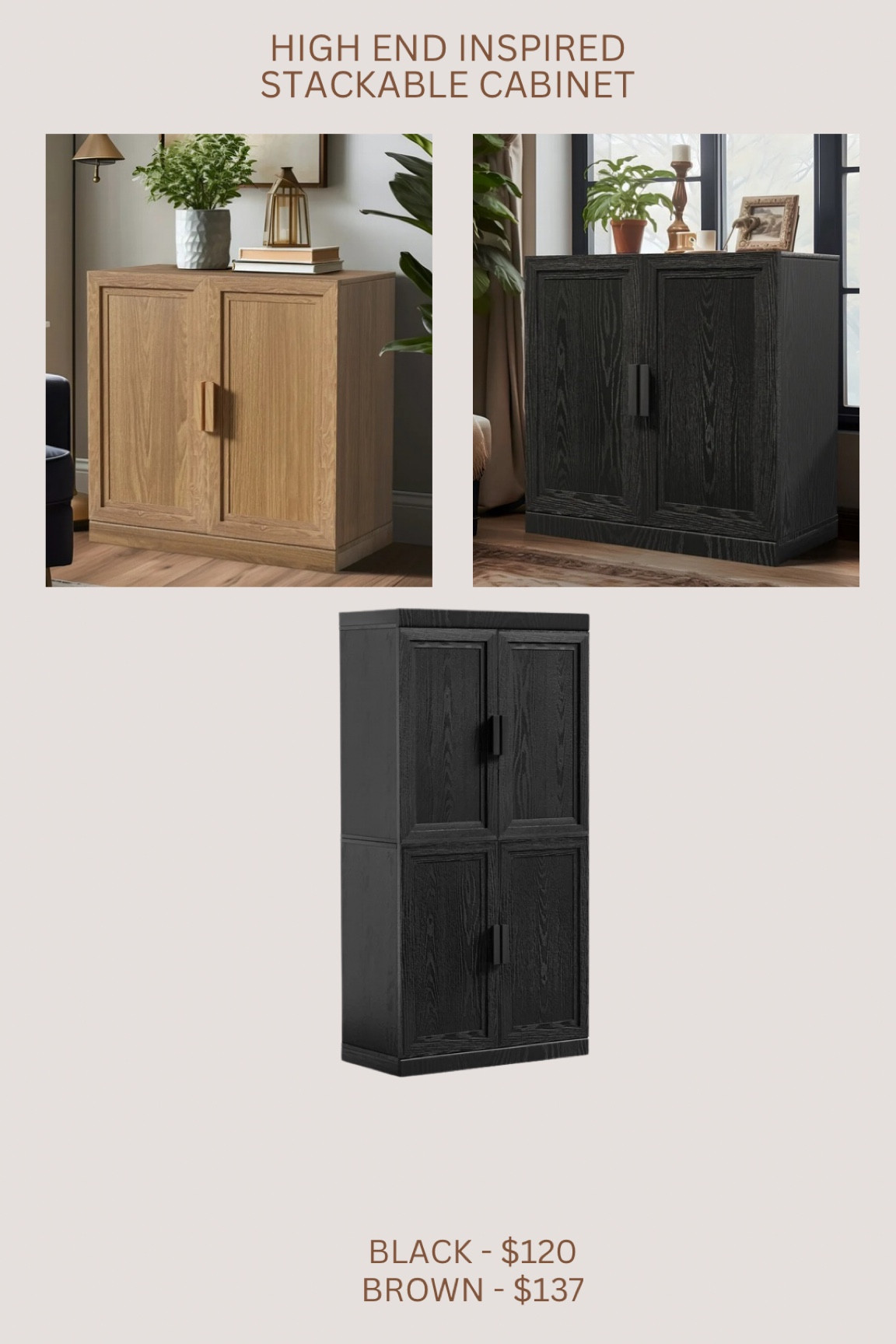 Brand new budget friendly Walmart cabinet 🚨🚨🚨🤯🤯🙌🏻 can be used by themselves, you can stack them vertically, or you can push two side by side!!!!!! Sellout risks! Walmart doesn’t have any IRL pics yet but I found it on Wayfair for almost $300 and here’s an IRL 😍

#LTKHome #LTKStyleTip #LTKSaleAlert