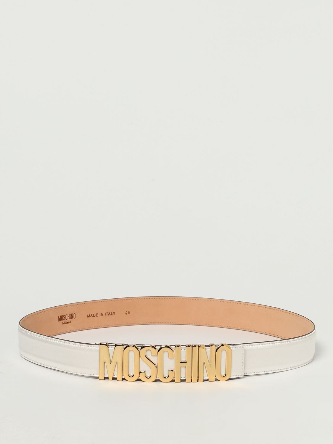 Belt MOSCHINO COUTURE Woman color White | Giglio.com - Global Italian fashion boutique