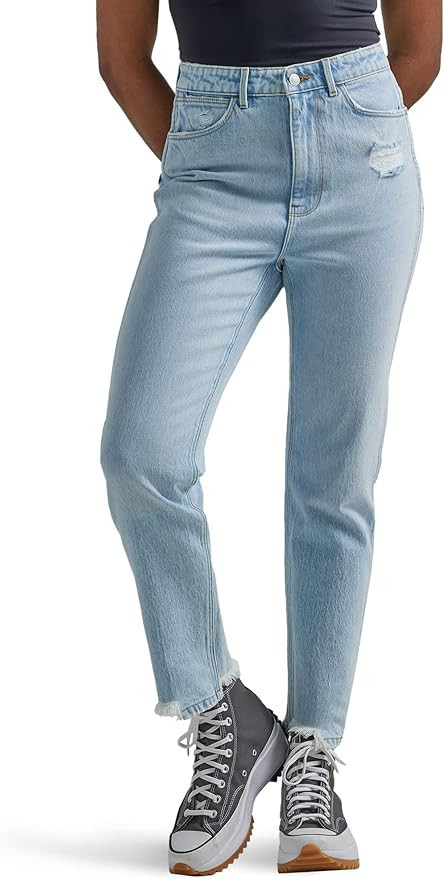 Wrangler Women's Tapered High-Rise Mom Jean | Amazon (US)