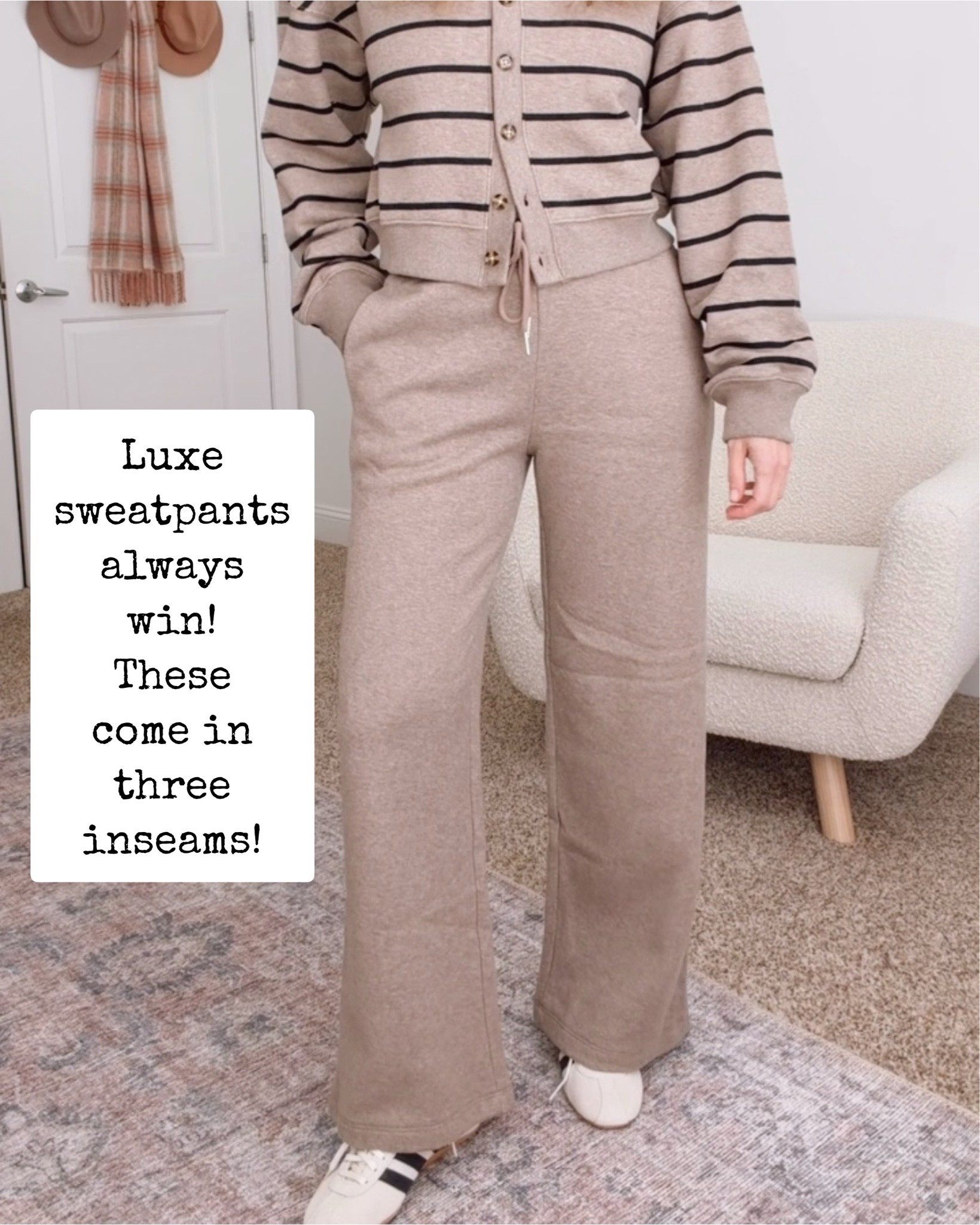 Comfy doesn’t need to be sloppy. These sweatpants are luxe

#LTKSeasonal #LTKOver40 #LTKmomlife