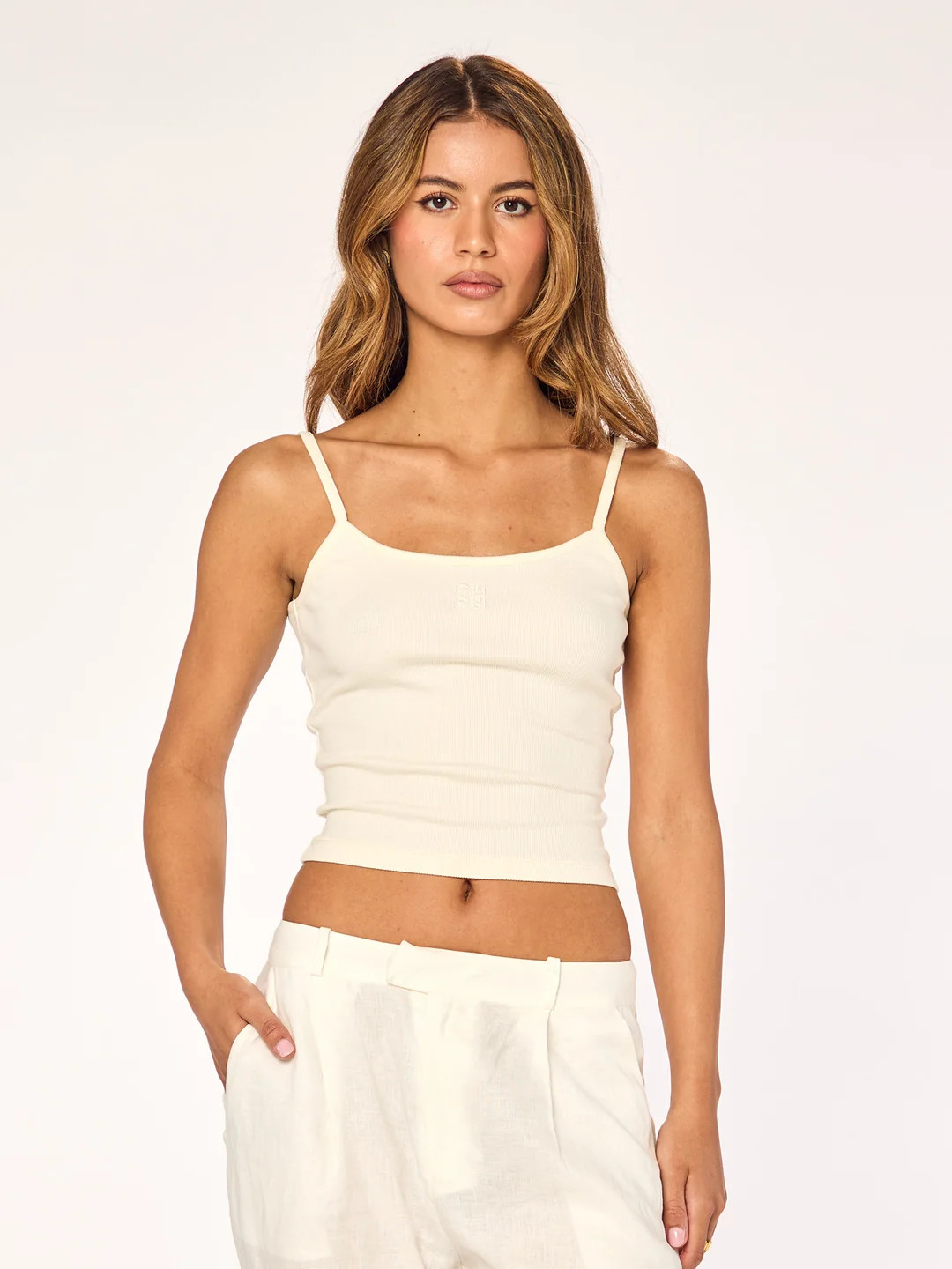 MONOGRAM - Strap Top \u2022 Cream | Ninety-9