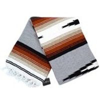 Mexican Blanket Grey White  Yoga Blanket  Southwest Blanket Baja Mexico  Retro Throw Blanket  Tapestry Home Decor Diamond Vintage Style | Etsy (US)