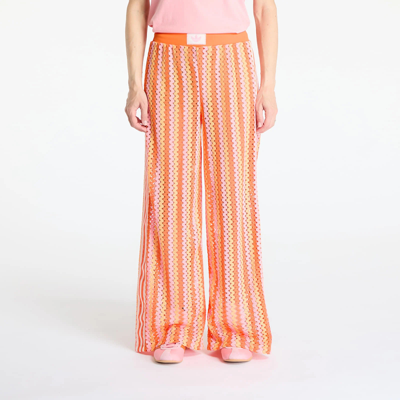 Pants and jeans adidas Originals Summer Glow Firebird Track Pant Semi Lucid Fuchsia/ Hazy Orange/... | Footshop