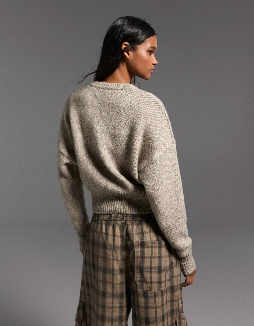 Fitted-waist jumper - New - Women | Bershka GB