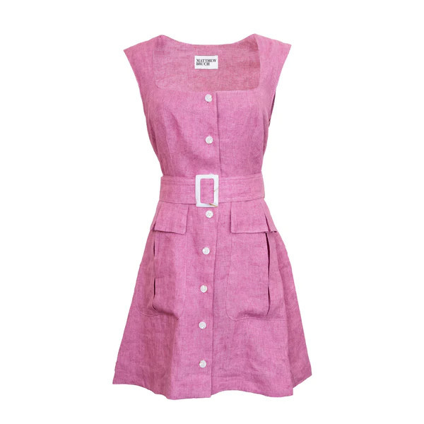 Apron Cargo Mini Dress, Lavender Melange | The Avenue