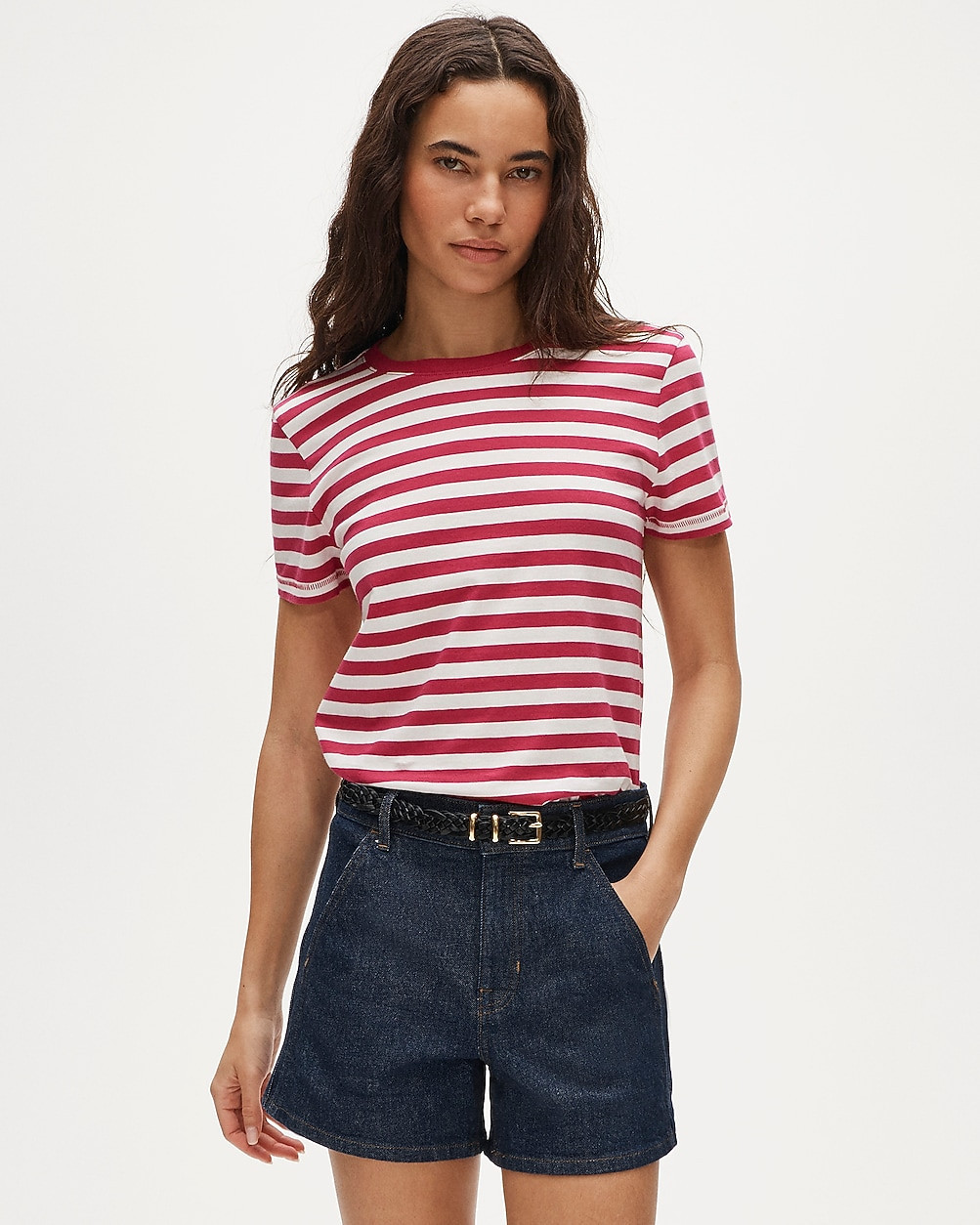 Vintage jersey classic-fit crewneck T-shirt in stripe | J. Crew US