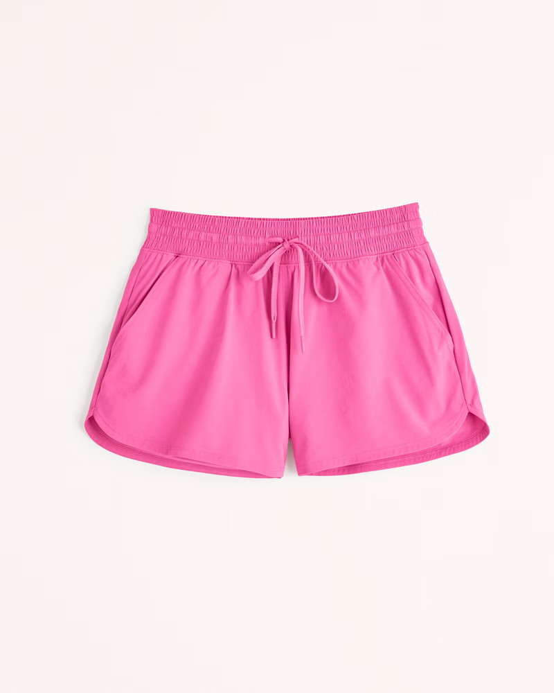 YPB motionTEK High Rise Lined Workout Short | Abercrombie & Fitch (US)