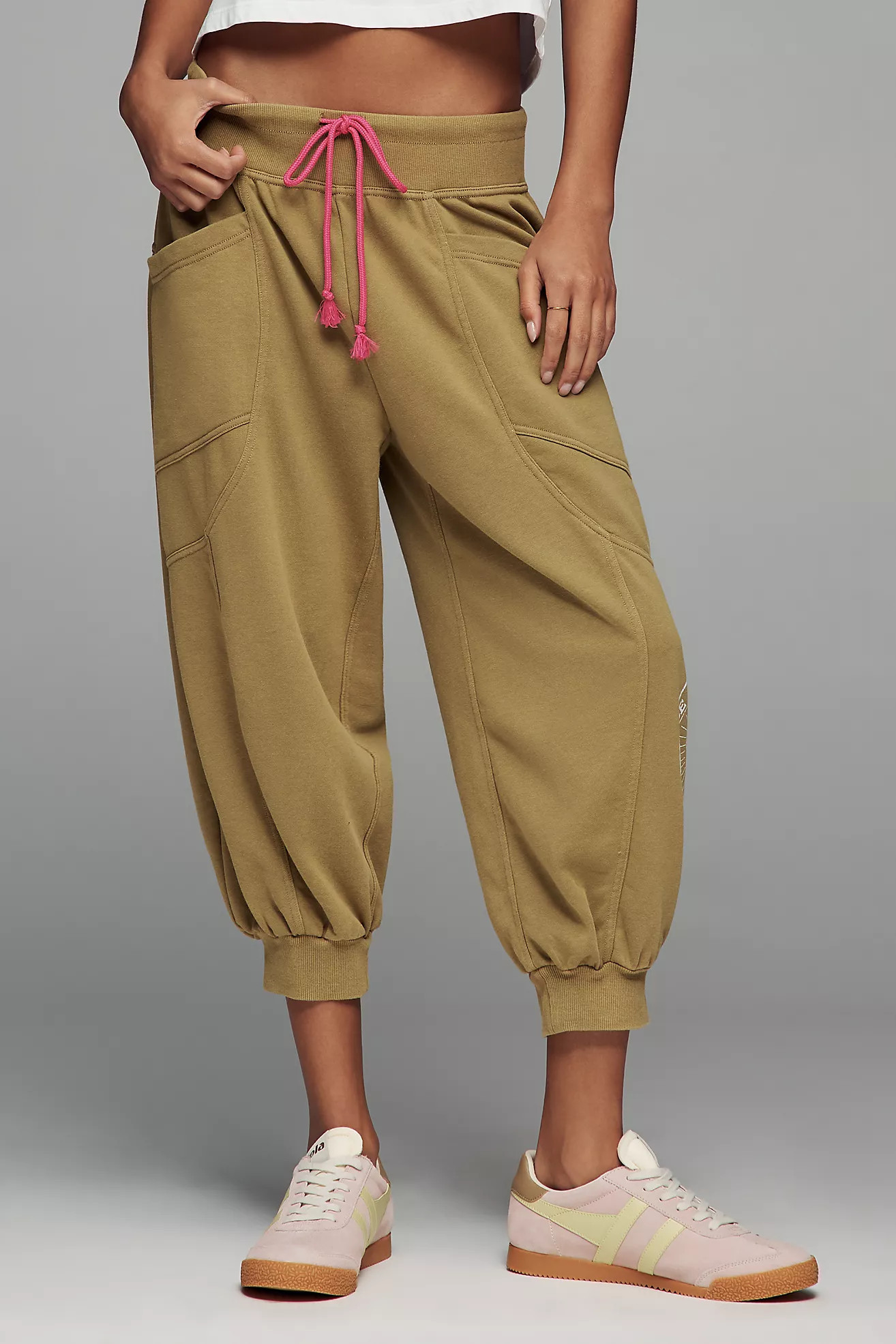 Daily Practice by Anthropologie Easygoing Capri Drawstring Sweatpants | Anthropologie (US)