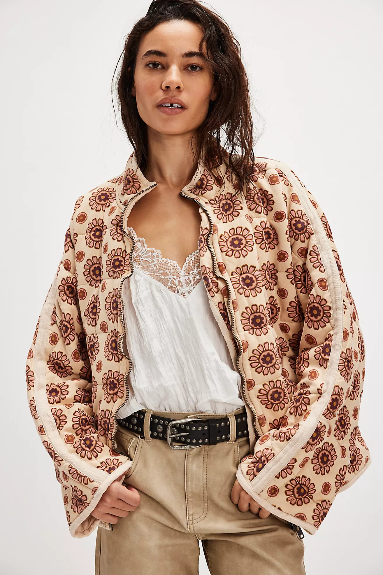 Printed Dolman Quilted Knit Jacket | Free People (Global - UK&FR Excluded)