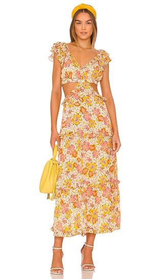 Clara Ankle Dress in Lucia Floral Print | Revolve Clothing (Global)