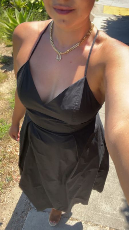 A wedding guest dress perfect for a garden reception, brunch, casual rehearsal dinner, or bridal shower! Fits a bit small in the waist because there is no stretch. I’m wearing a size L 

#LTKshoecrush #LTKunder100 #LTKwedding