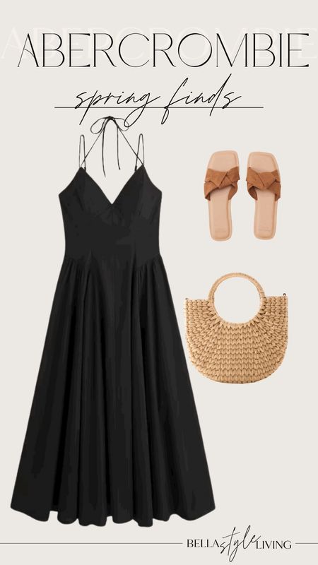 Cute black spring dress is 20% off now!! 

Spring outfit // spring style // dresses // Abercrombie dress // raffia purse // tote bag // sandals // Spring dresses // Abercrombie Style // spring fashion // spring fits // vacation outfit // cute vacation style 

#LTKunder100 #LTKsalealert #LTKFind