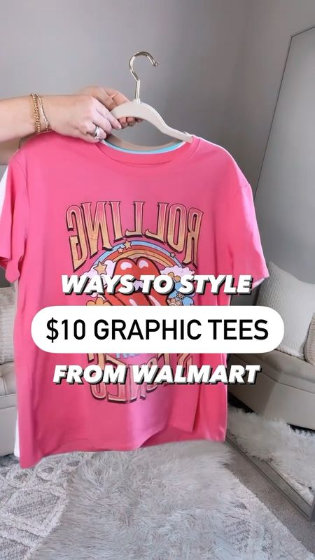 Time and tru graphic tee, $10 tee, band tee, Walmart outfit, Walmart fashion, outfit reel, ways to style, graphic tee outfit ideas 

#LTKunder50 #LTKstyletip #LTKFind