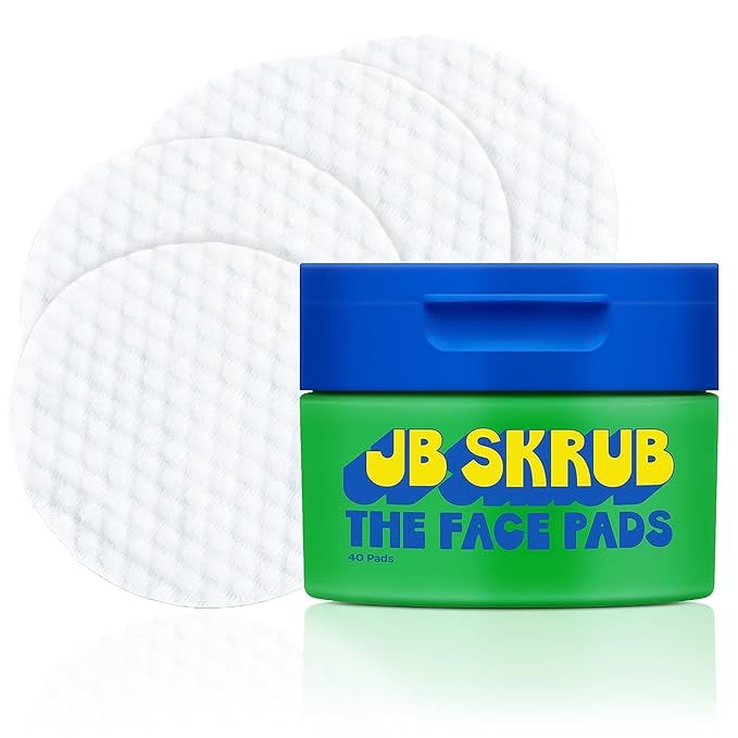 JB SKRUB The Face Pads - Gets Oil Under Control, Gentle Enough for Every Day - Specially Formulat... | Amazon (US)