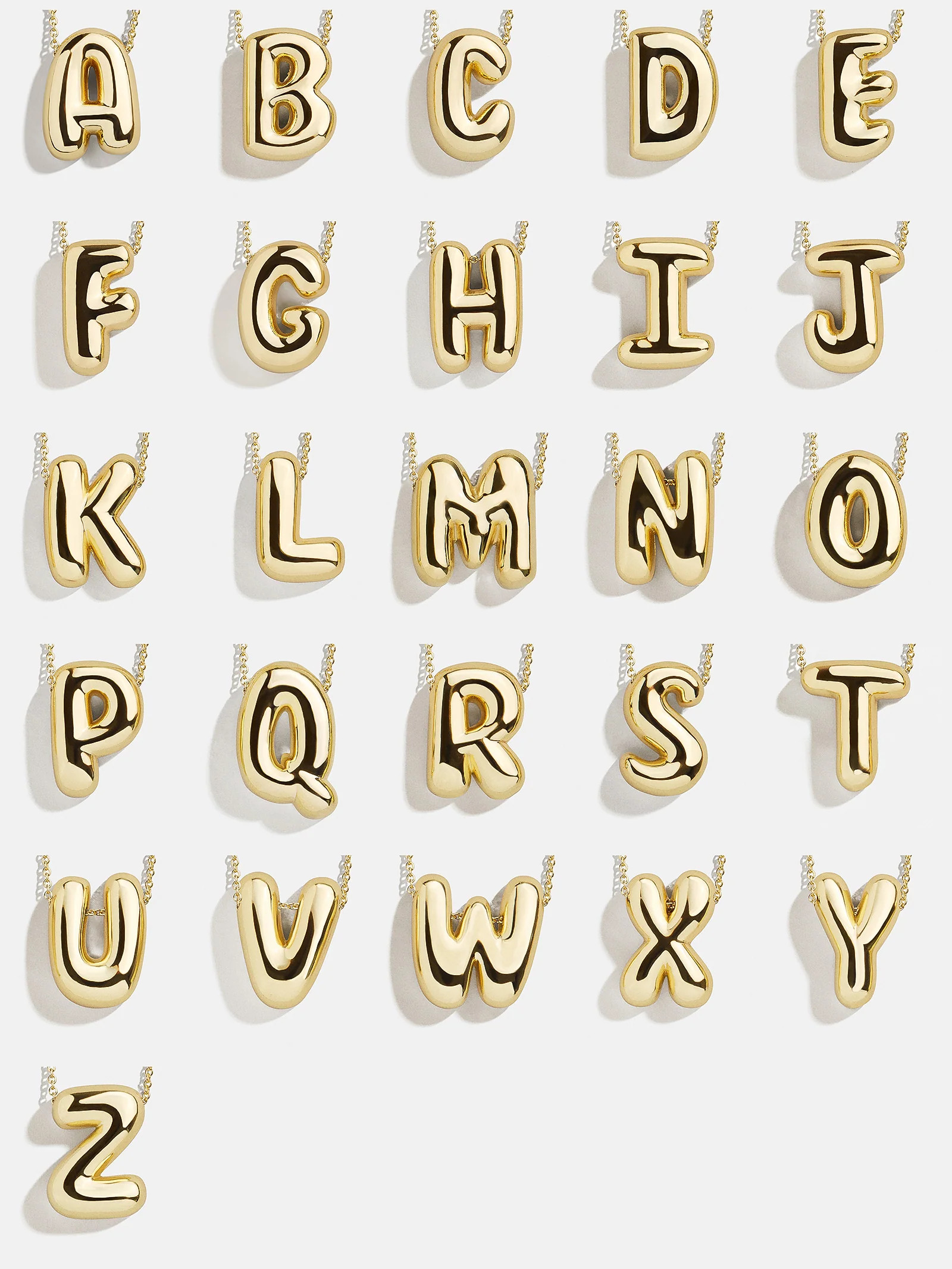 Kids' Bubble Initial Necklace - Gold | BaubleBar