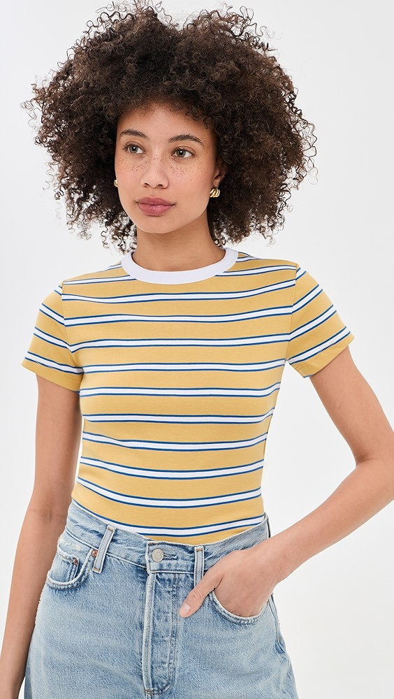 The '90s Crewneck Tee in Compact Cotton | Shopbop
