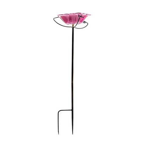 Avant Garden Pink Birdbath Stake | MacKenzie-Childs