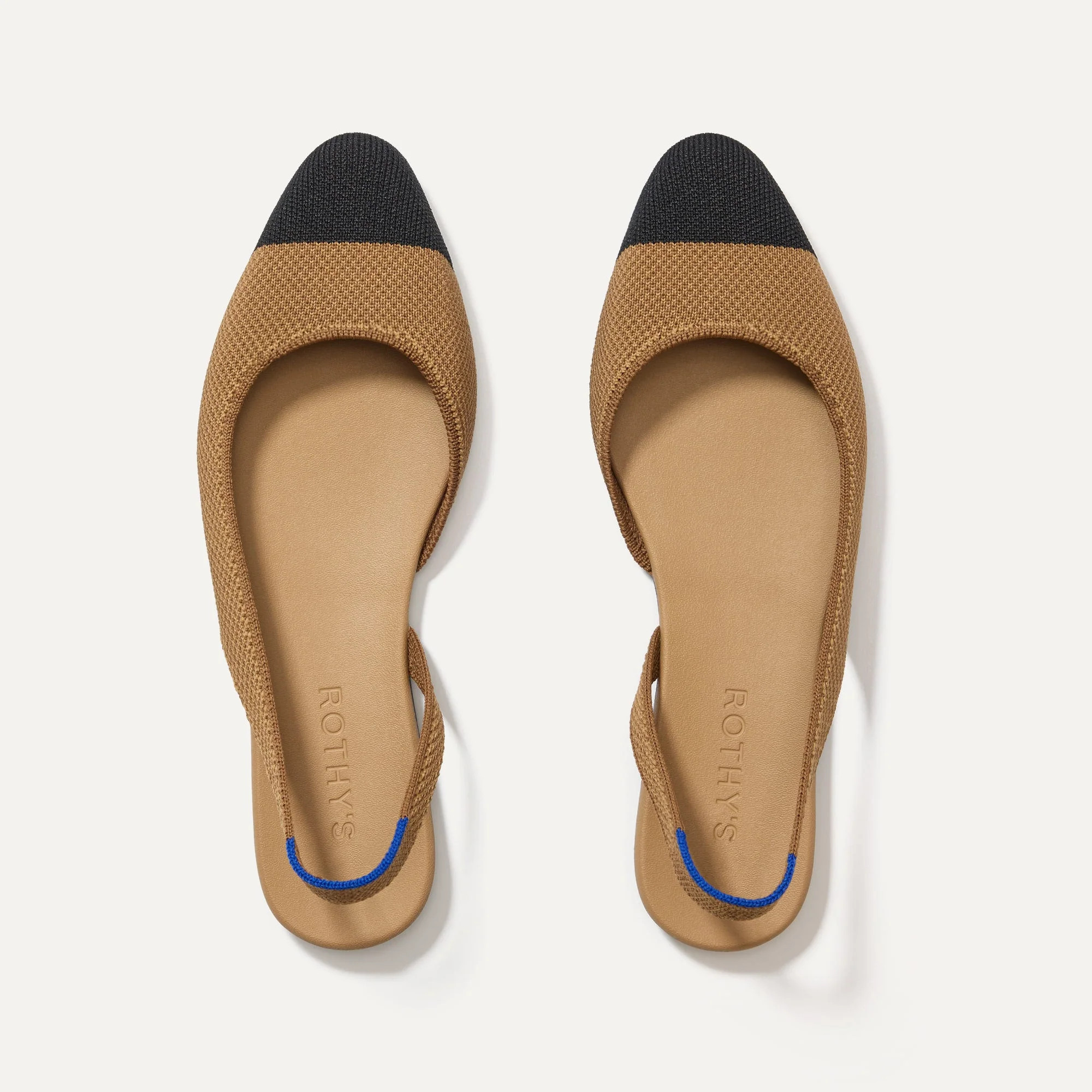 The Almond Slingback in Tawny Captoe | Women's Flats | Rothy's | Rothy's