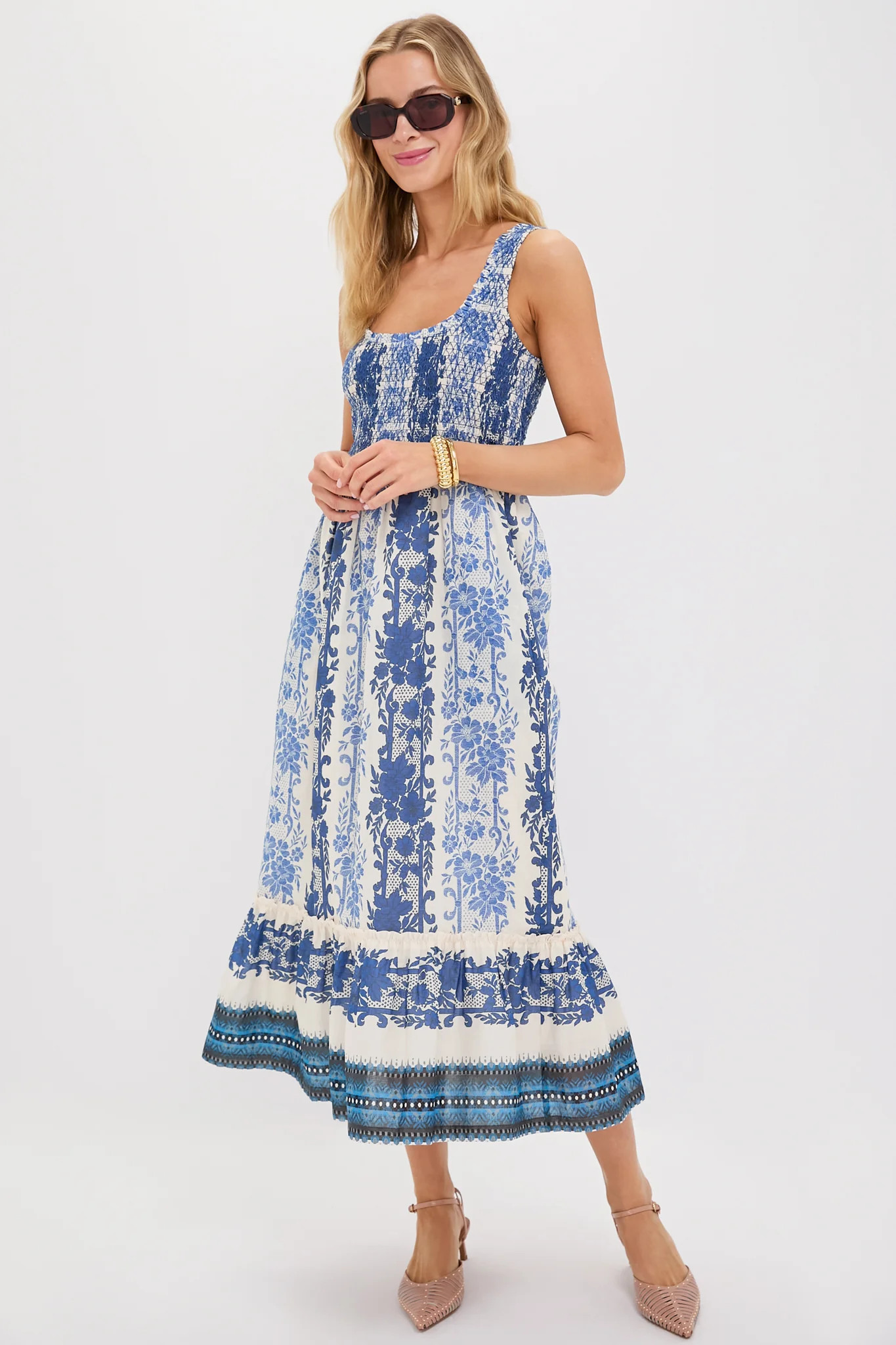 Bondi Blues Cotton Voile Mallie Dress | Tuckernuck (US)