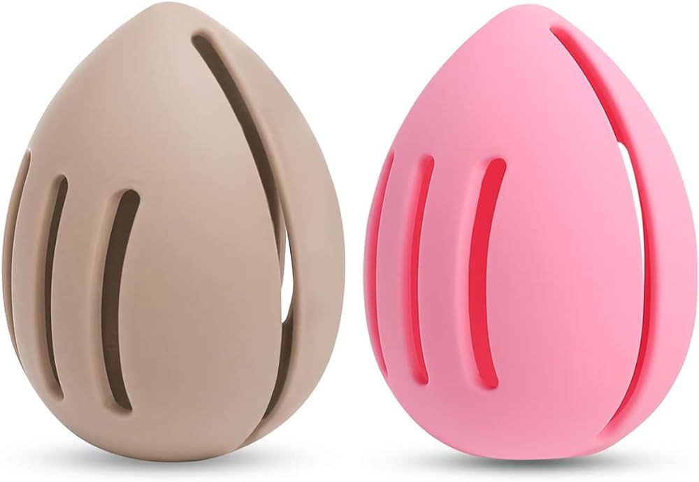 Silicone Makeup Sponge Holder, INTOLIVES Breathable Beauty Sponge Blender Case Beauty Eggs Carryi... | Amazon (US)