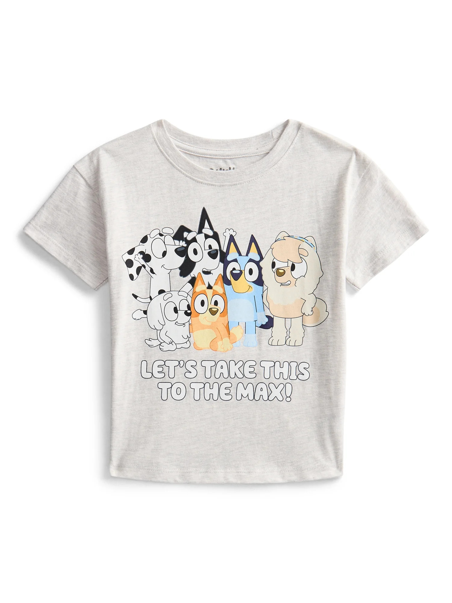 Bluey Toddler Graphic Crewneck Tee with Short Sleeves, Sizes 12M-5T | Walmart (US)