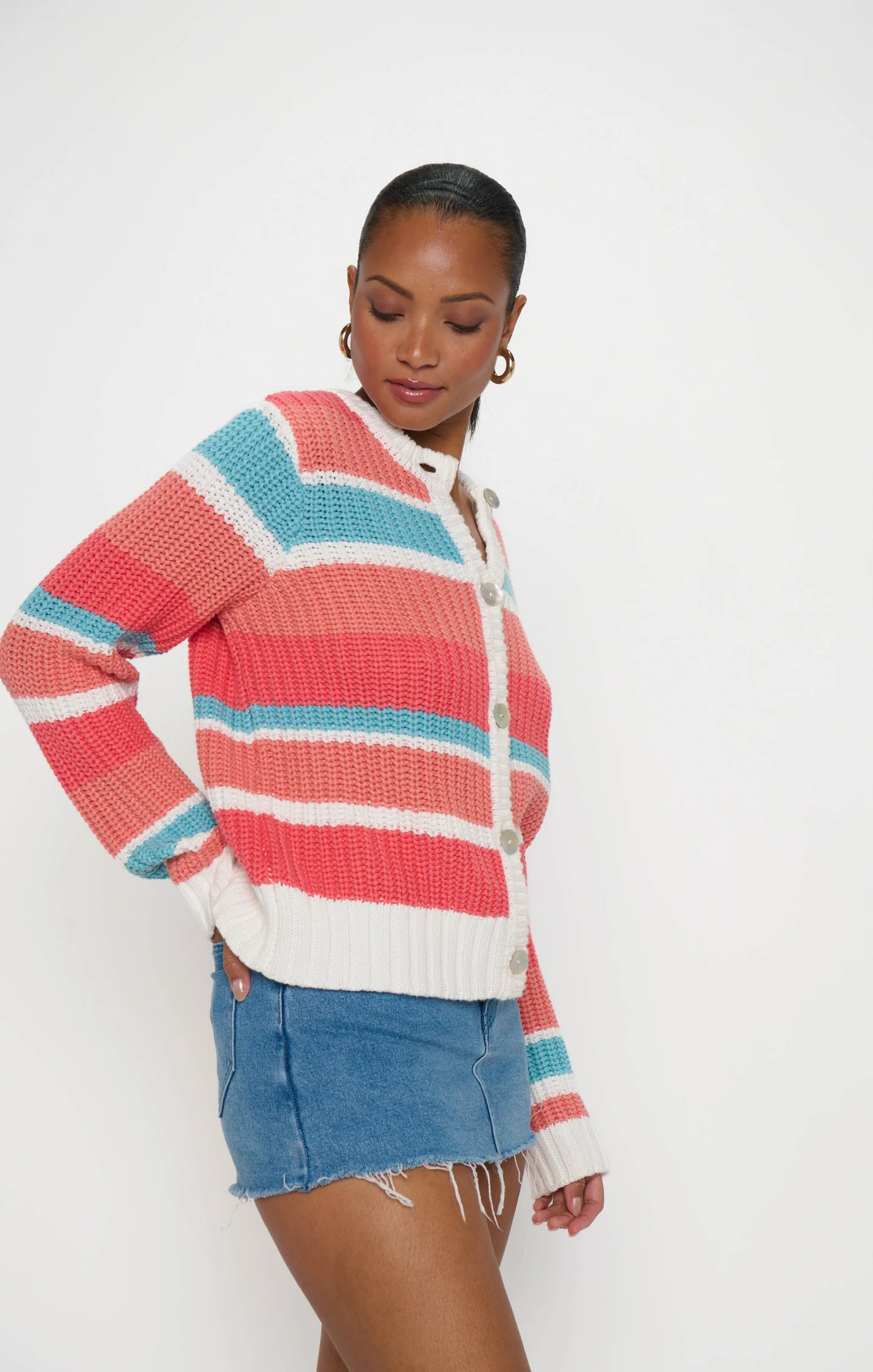 Camden Cardigan ~ Cabana Stripe Knit | Show Me Your Mumu