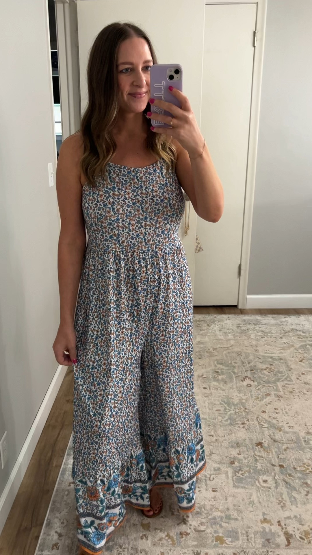 This floral jumpsuit is darling for spring & summer!

Wearing size small- lightweight & comes in more prints

Summer outfit // summer outfits 2026 // travel outfits // graduation guest outfits // work outfits // office outfits // business casual workwear // country concert outfits // concert outfits // Italy summer // Italian summer // European summer // east coast style // Memorial Day outfit //

#LTKootd #LTKSeasonal #LTKTravel