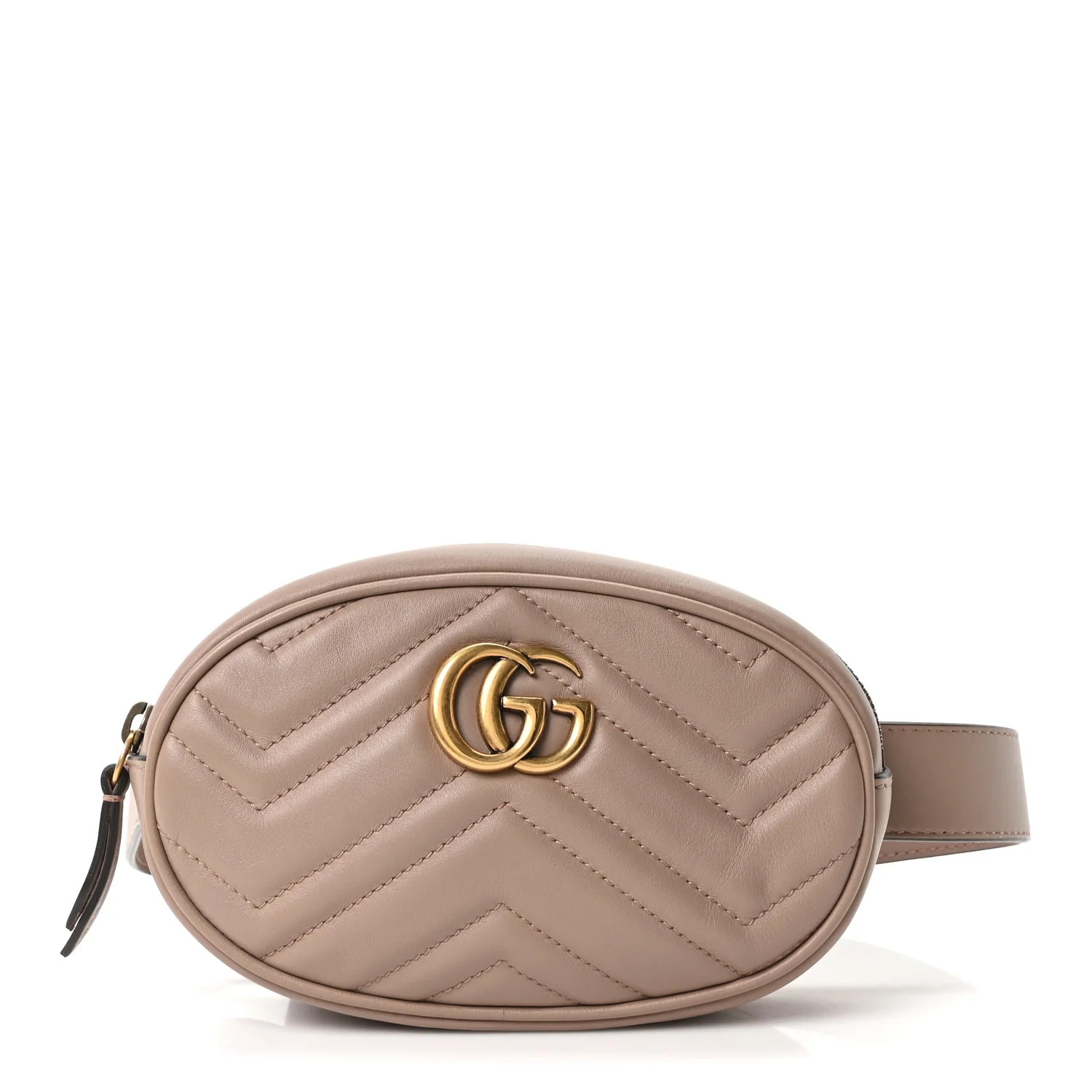 Gucci Calfskin Matelasse GG Marmont Belt Bag 85 34 Porcelain Rose 1873048 | FASHIONPHILE (US)