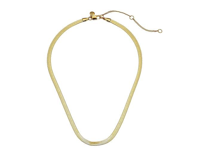 Madewell Herringbone Necklace (Vintage Gold) Necklace | Zappos