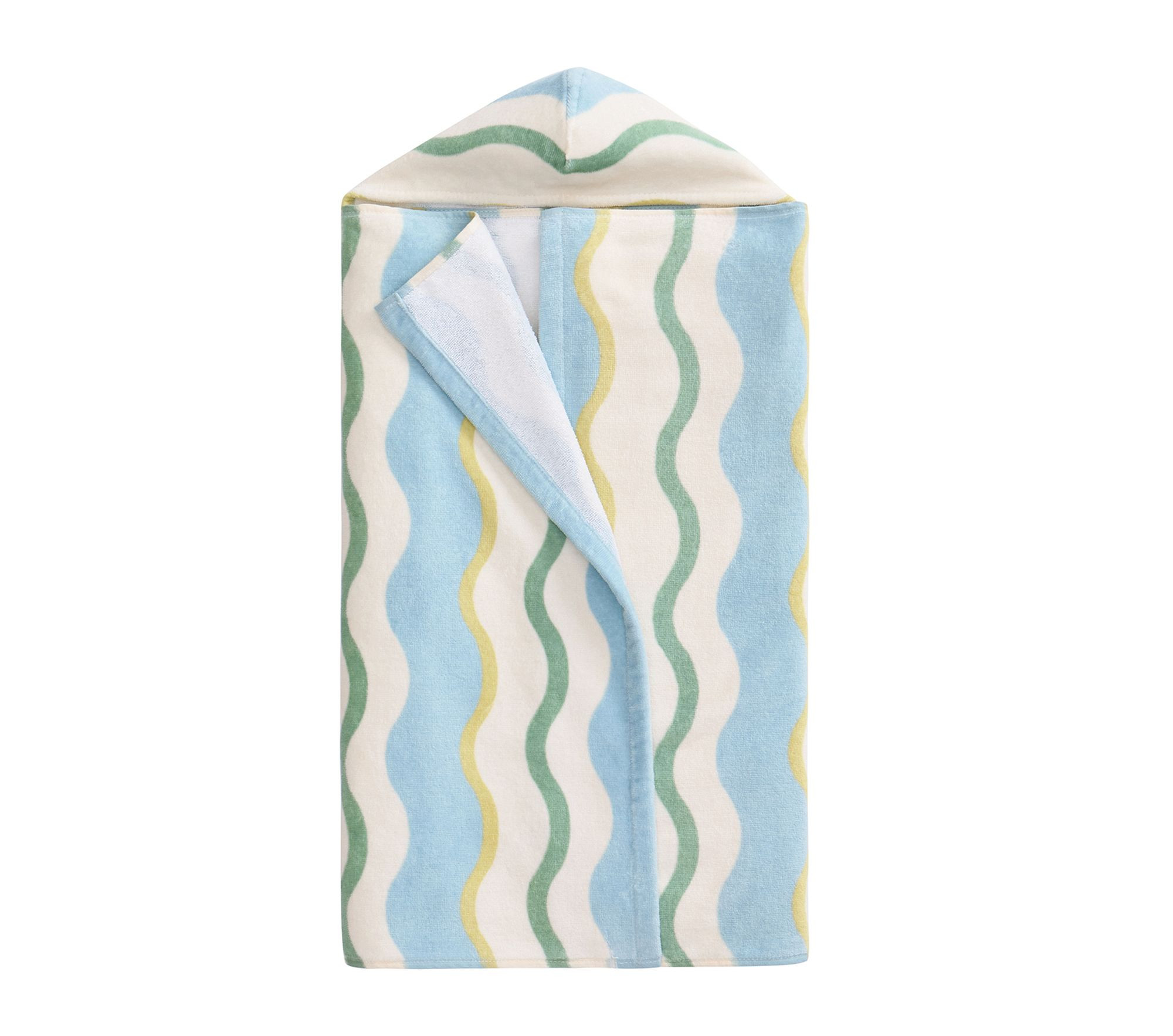 Wavy Stripe Baby Beach Hooded Towel UPF 50+ | Pottery Barn Kids