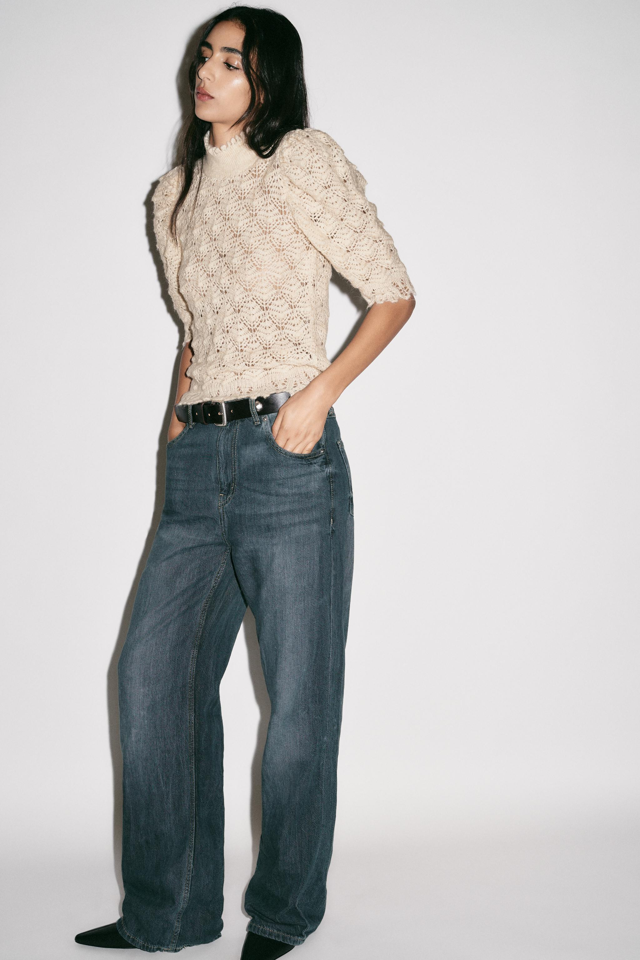 ROMANTIC RIB KNIT SWEATER | Zara US