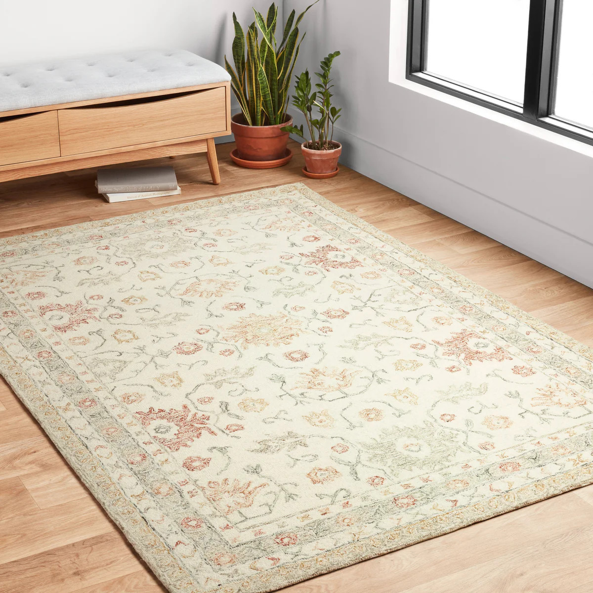 Alexander Home Annabelle Sunrise Hand-Hooked Traditional Wool Rug | Overstock