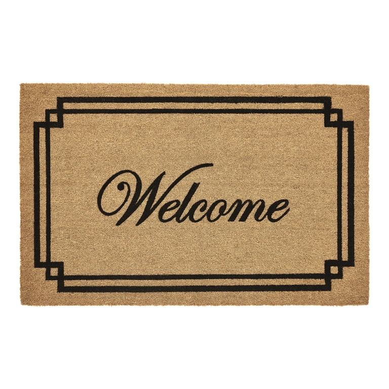 My Texas House Welcome with Black Border Outdoor Coir Doormat, 30" x 48" | Walmart (US)