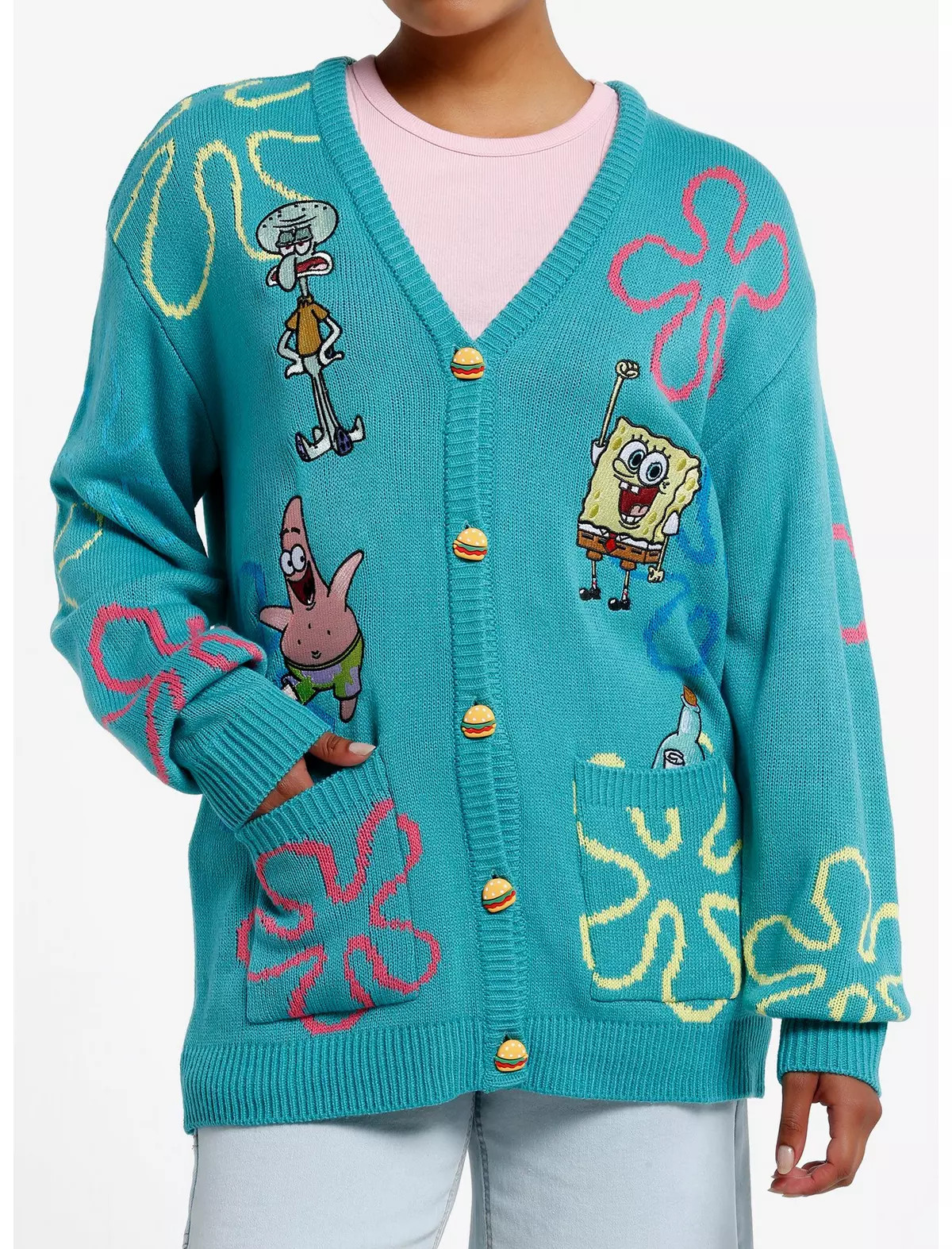 SpongeBob SquarePants Bikini Bottom Girls Cardigan | Hot Topic