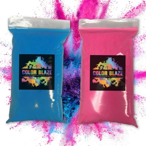 Color Blaze Gender Reveal Powder- 1 lb Pink & 1 lb Blue (2 lbs Total) –Perfect for Baby Reveals... | Walmart (US)