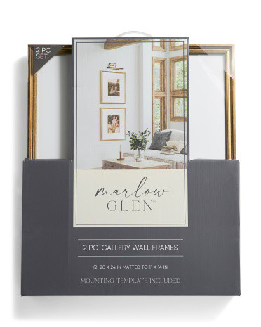 2pk 20x24  Matted To 11x14 Metallic Wall Portrait Frame Set | TJ Maxx