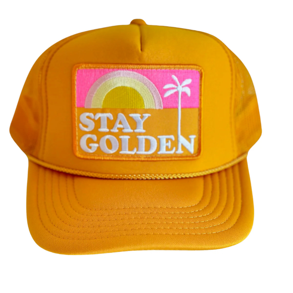 Stay Golden Patch Trucker Hat | Local Beach