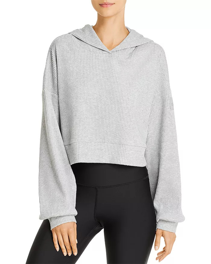 Muse Rib-Knit Hooded Sweatshirt | Bloomingdale's (US)