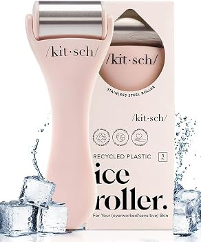 Kitsch Ice Roller for Face & Eye Puffiness, Cold Skin Care for Facial Lymphatic Drainage, Dark Ci... | Amazon (US)