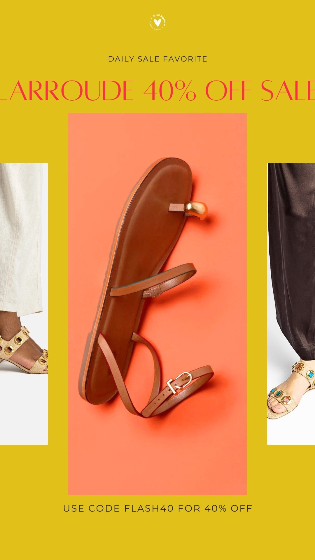 Designer shoes on sale? Say less. 👡✨ Larroudé is 40% off with code FLASH40, making it the perfect time to grab those sandals you've been eyeing. Your summer shoe collection will thank you!

#LTKootd #LTKSeasonal #LTKSaleAlert