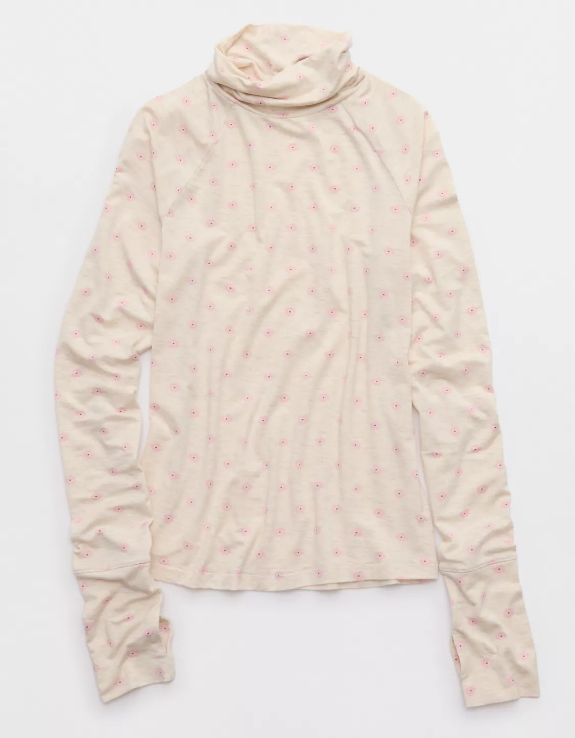 OFFLINE By Aerie Thumbs Up Long Sleeve Turtleneck Shirt | Aerie