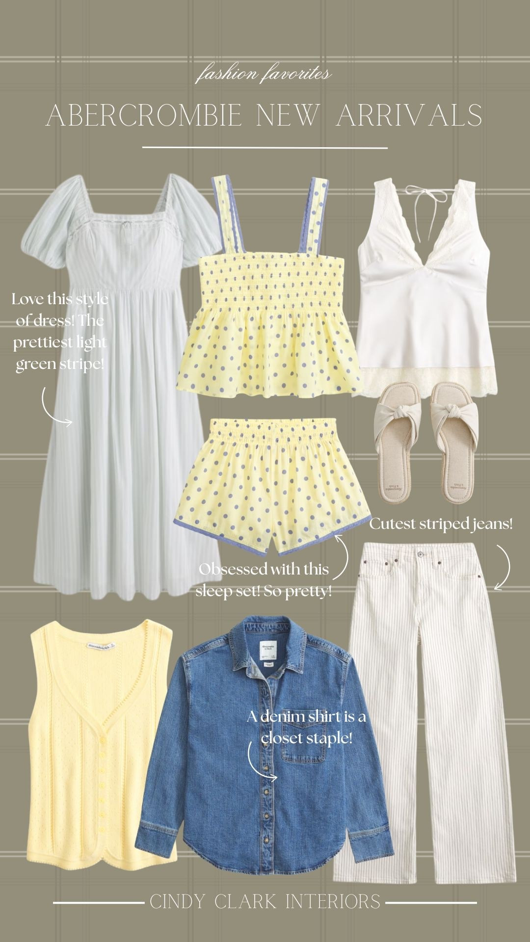 How sweet are these new Abercrombie arrivals! I’m loving the mix of blue and yellow tones this season. This sleep set is the perfect combination of both! 

#LTKgrwm #LTKootd