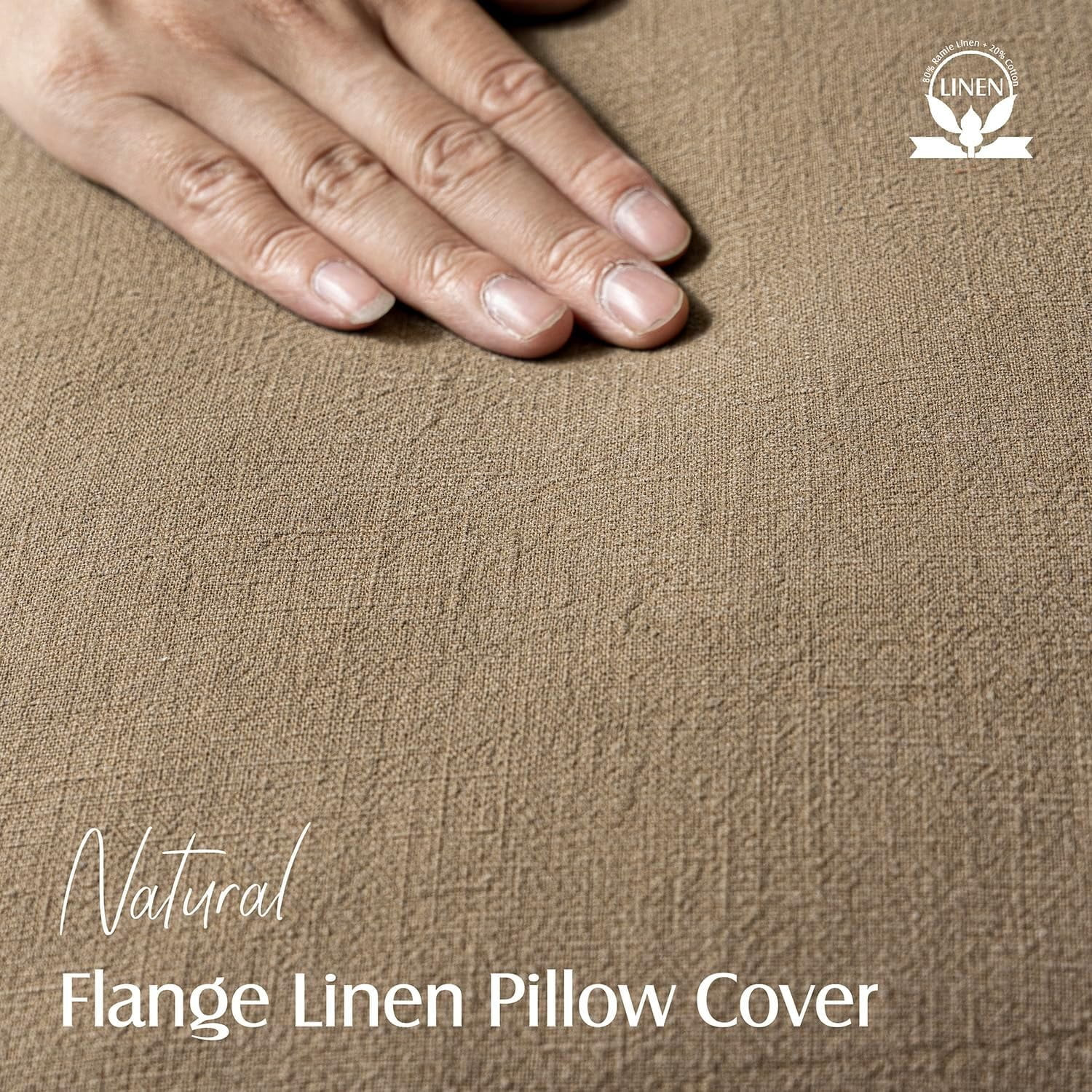 Set of 2 Decorative Linen Fringe Throw Pillow Covers Cozy Boho Farmhouse Cushion Cover with Tasse... | Walmart (US)