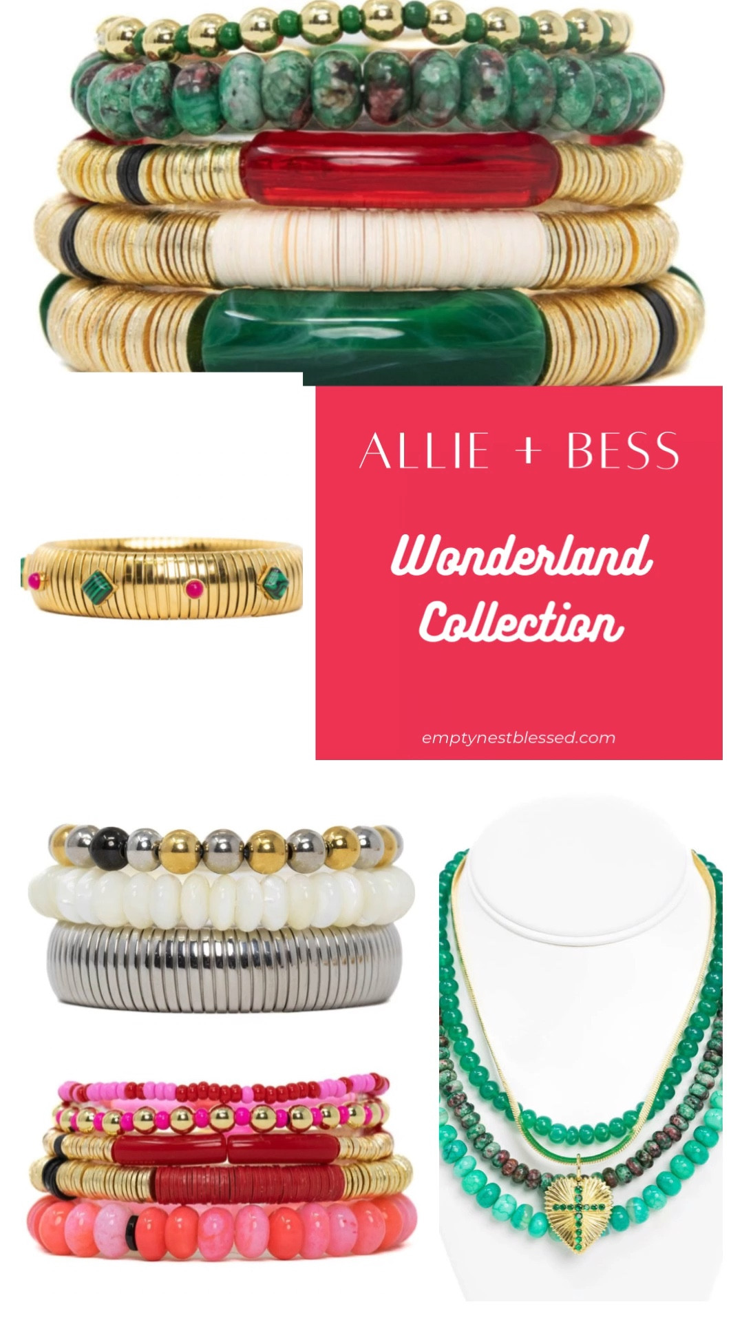 Step into the magic of the season with Allie + Bess’s Wonderland Collection!
This collection is filled with stackable jewelry that adds a festive pop to any outfit, perfect for holiday parties or gifting to someone special.  
30% off sitewide with code GIFT24

#LTKGiftGuide #LTKWatchNow #LTKHoliday