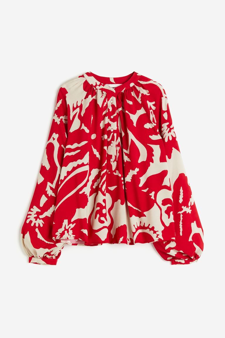 Balloon-sleeved Blouse | H&M (US + CA)