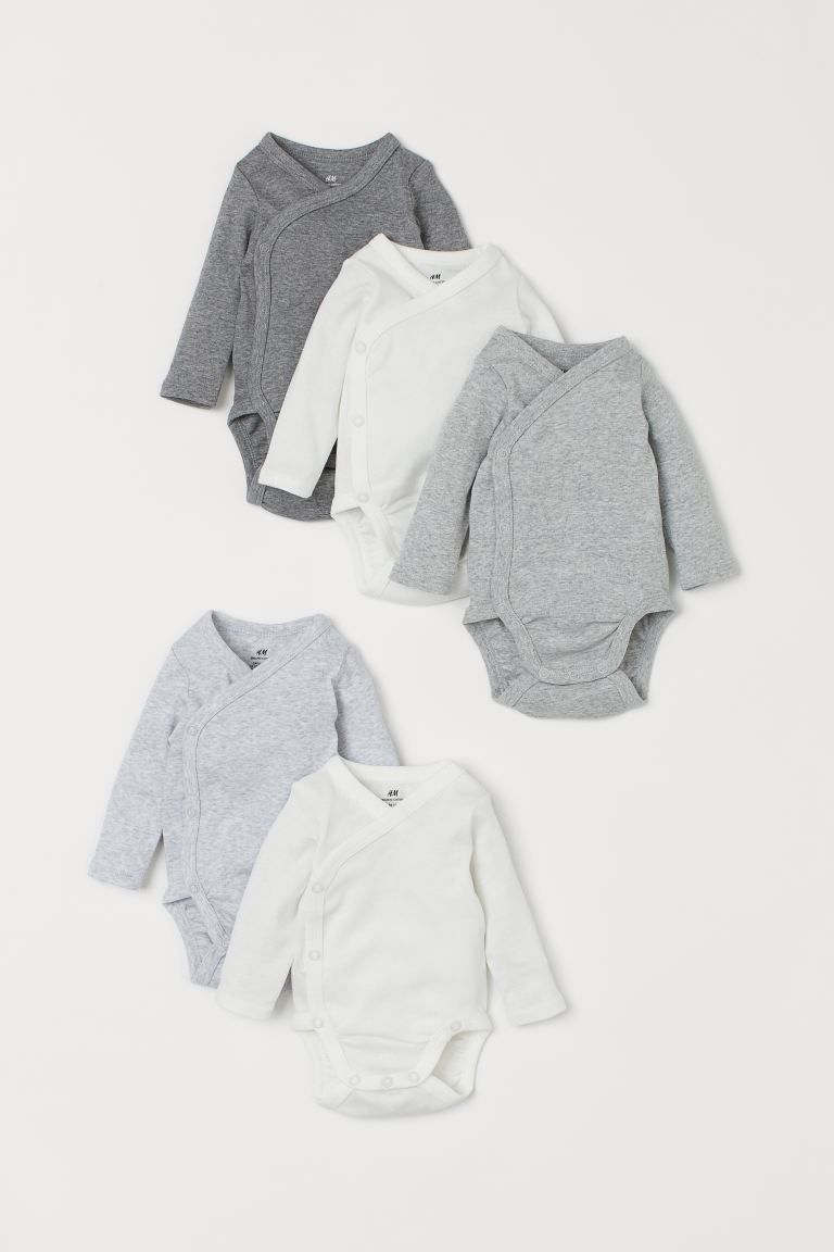 5-pack Wrapover Bodysuits | H&M (US + CA)