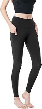 TSLA High Waist Yoga Pants with Pockets, Tummy Control Yoga Leggings, Non See-Through 4 Way Stret... | Amazon (US)