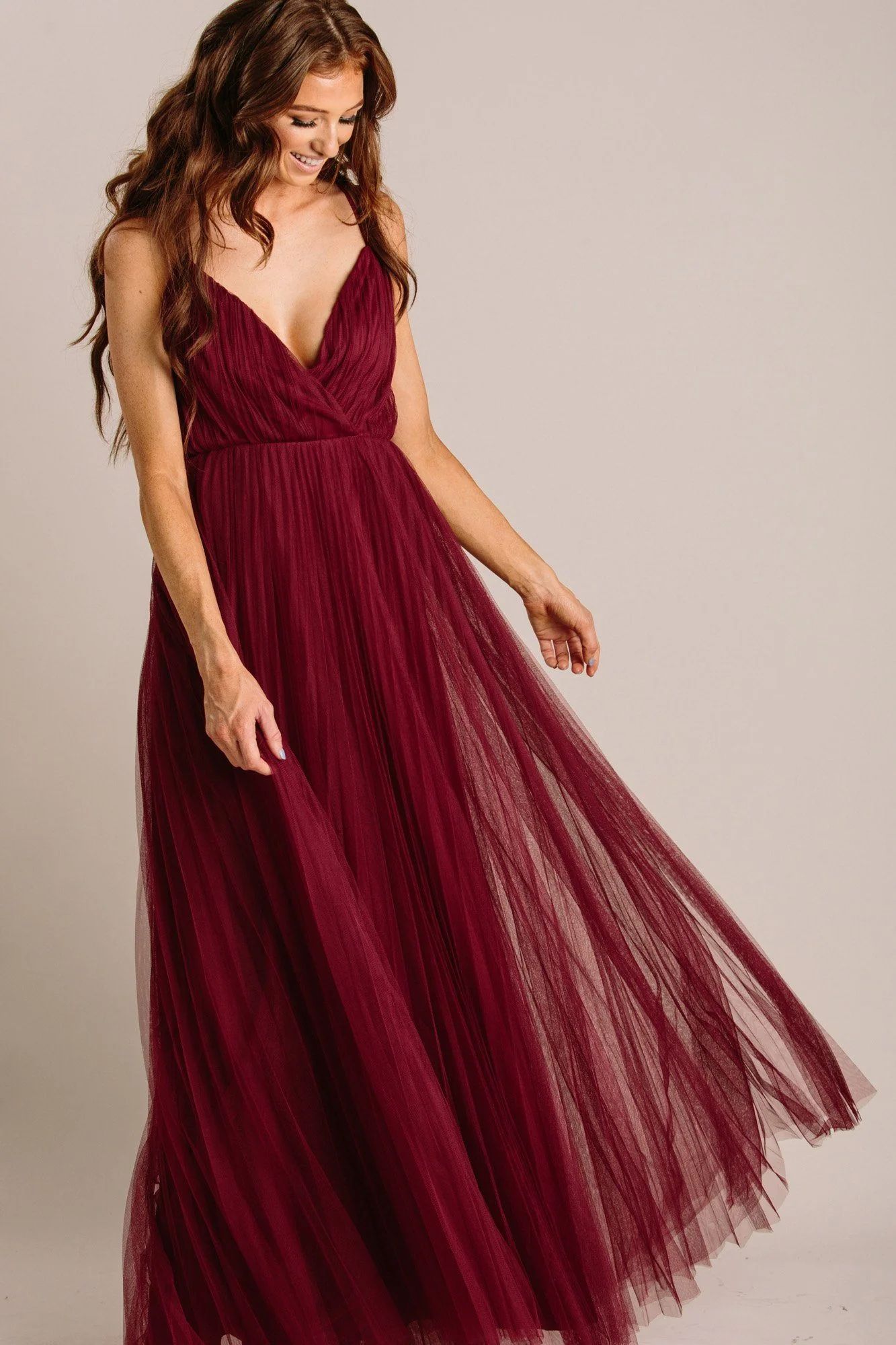 Scarlett Tulle Pleated Maxi Dress | Morning Lavender